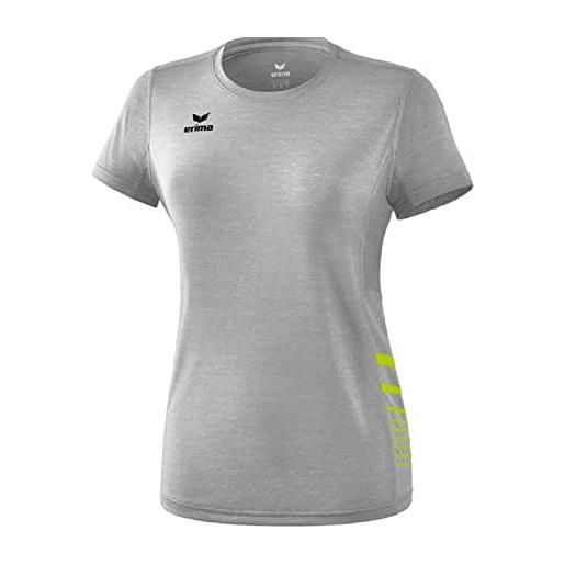 Erima t-shirt running race line 2.0, donna, new bianco, 38