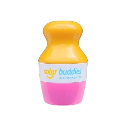 Solar Buddies single pink Solar Buddies applicatore in spugna a rullo ricaricabile per bambini, adulti, famiglie, formato da viaggio da 100 ml, adatto ai viaggi per crema solare, crema solare e lozioni. 