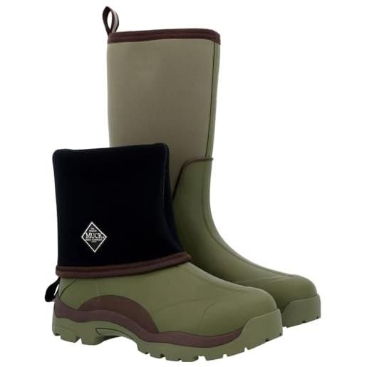 Muck Boots calder, stivale impermeabile caldo unisex. Uomo, oliva, 37 eu