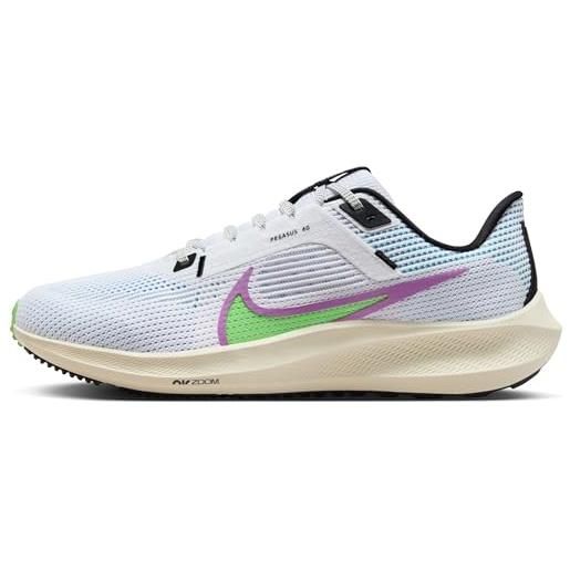 Nike air zoom pegasus 40 se, sneaker uomo, white/multi-color-pale ivory, 47.5 eu