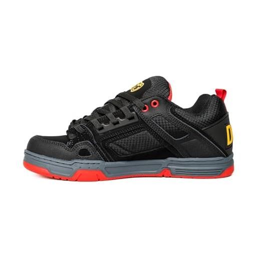 DVS comanche, scarpe da ginnastica uomo, black yellow fiery red nubuck, 44 eu