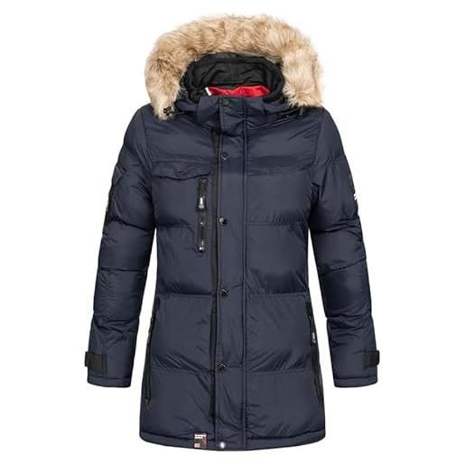 Geographical Norway bonapart lady - giacca donna imbottita calda autunno-invernale - cappotto caldo - giacche antivento a maniche lunghe - abito ideale (rosso l)