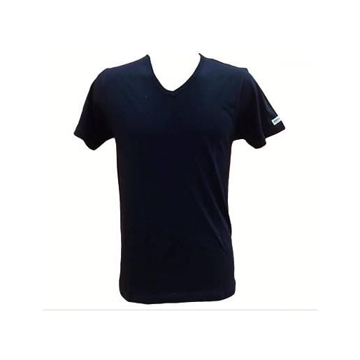 Pierre cardin confezione 3 t-shirt uomo in cotone scollo a v colori bianco nero pc siviglia bianco, 4/m