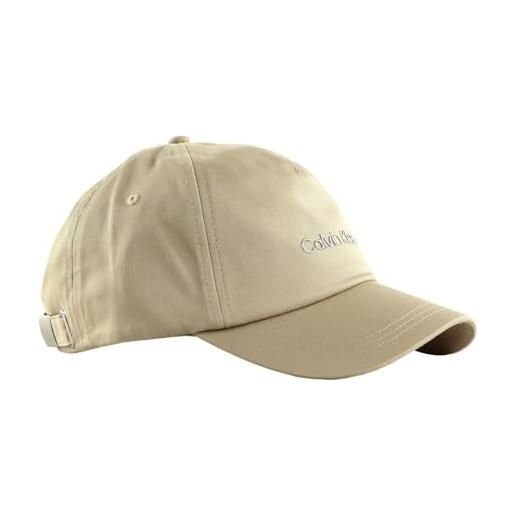 Calvin Klein cappello baseball ck visiera parte posteriore regolabile articolo k60k610525 ck must tpu logo cap, pbp doeskin, taglia unica