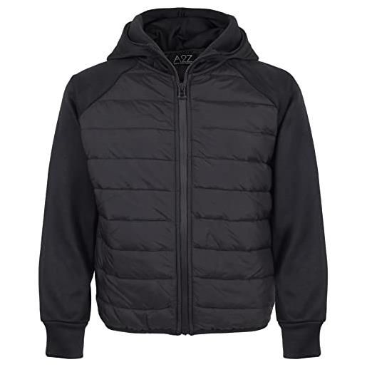 A2Z 4 Kids ragazzi moda imbottito casuale vello maniche scuola - jacket jk40 black 5-6