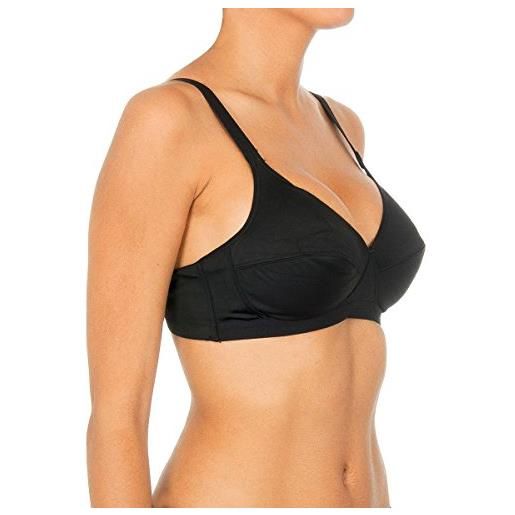 Playtex basic micro support reggiseno senza ferretto da donna, nero , 3b