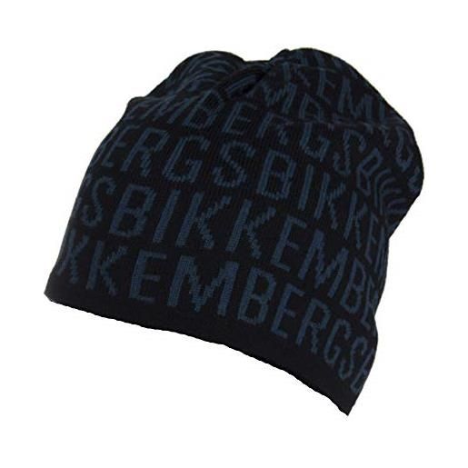 Bikkembergs cappello cuffia articolo 01338/14806, 005 fondo blu con logo aviazione - blu background, taglia unica