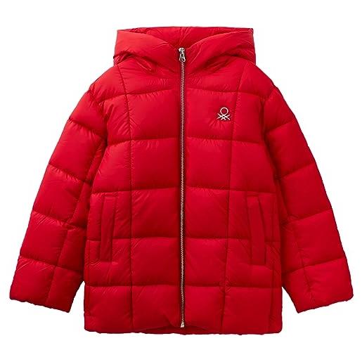 United Colors of Benetton giaccone 2wu0cn02j giacca, rosso 0v3, xl bambina