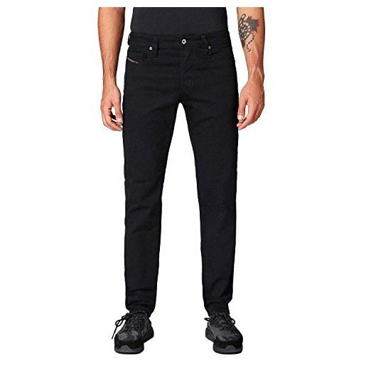 Diesel larkee-beex l. 32 jeans straight, nero (black 02), 31w / 32l uomo