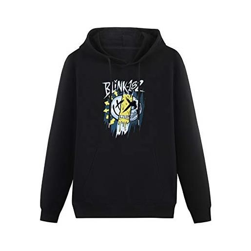 ovsn kangaroo pocket hoodie blink 182 mixed up rock long sleeve sweatshirtss