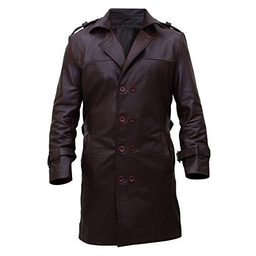 e Genius acquistare watchmen rorschach style trench marrone cappotto sintetico, marrone, xs