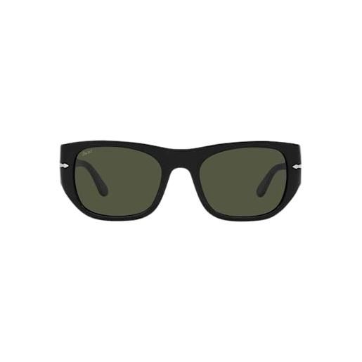 Persol occhiali da sole po 3308s black/green 54/21/145 uomo