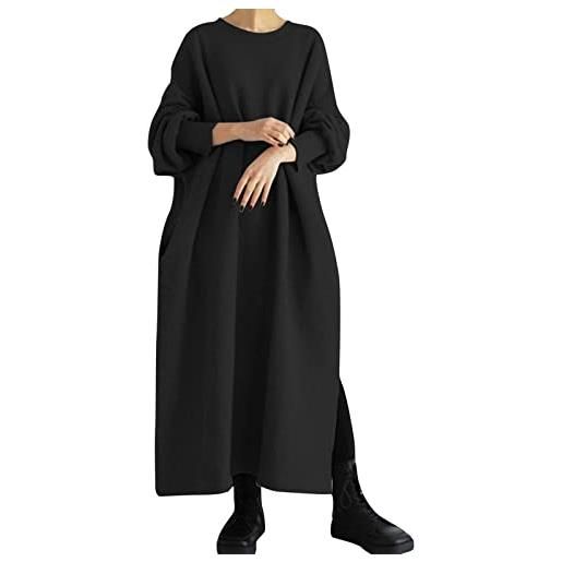 Kobilee vestito invernale donna sexy curvy vestiti vintage manica lunga cerimonia vestito elegante autunno abiti casual taglie forti abito lungo caldo