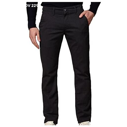Coveri pantaloni uomo slim elasticizzati grigio tasca america 46 48 50 52 54 56 58 (52 - grigio scuro)