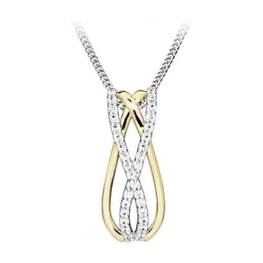 Silver Cat collana elaborate silver necklace with zircons sc507 (chain, pendant) ssc0499 marca, estándar, metallo, nessuna pietra preziosa