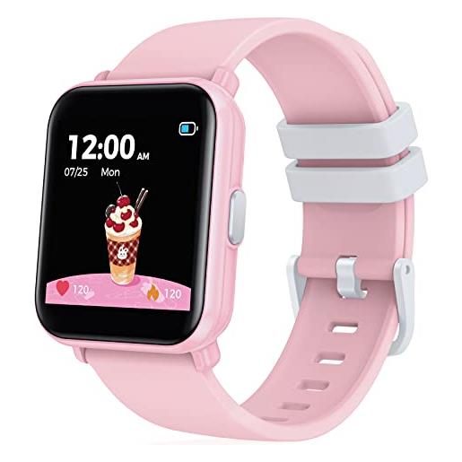 Cantaos orologio smartwatch watch fitness tracker - smart watches bambini bambino ragazzi e ragazze compatibile per android ios 1.4'' touch schermo impermeabile monitor sonno cardiofrequenzimetro contapassi