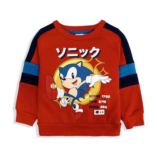 Tuta Sonic The Hedgehog Per Ragazzi - Felpa Con Cappuccio E Pantaloni, 100% Cotone, Taglie 4-10 Anni - Foto 7