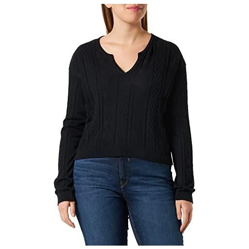 Blauer maglieria girocollo maglione, 999 nero, xs donna