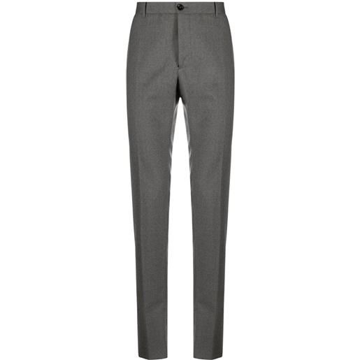 Incotex pantaloni skinny a vita media - grigio