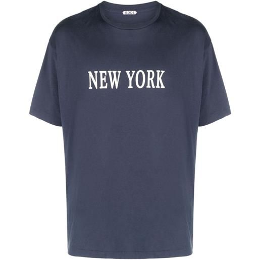 BODE t-shirt new york - blu