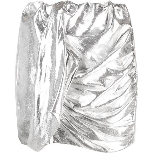 IRO minigonna con effetto metallizzato - argento