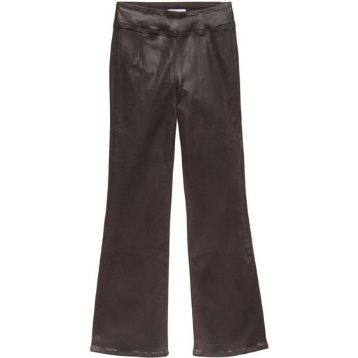 FRAME pantaloni crop svasati - marrone