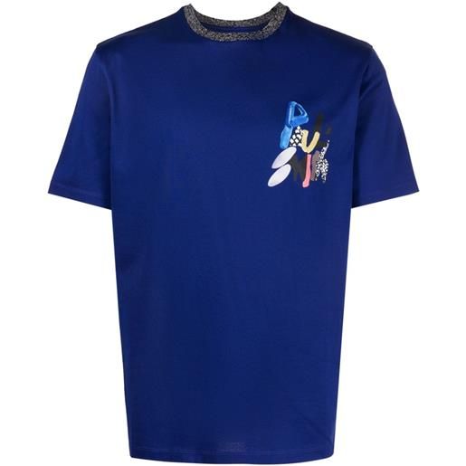 Paul Smith t-shirt con stampa - blu