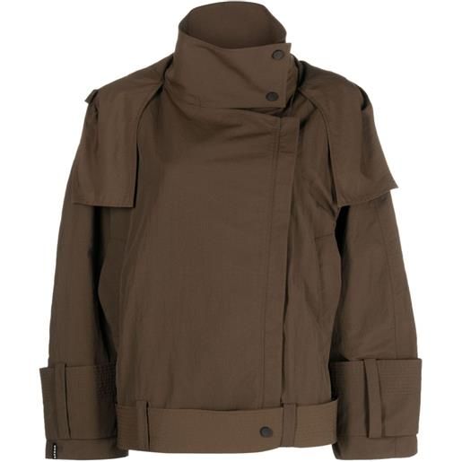 AERON giacca con cappuccio linden - marrone