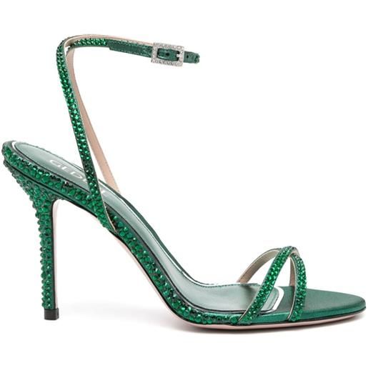 Gedebe sandali charlize 110mm con decorazione - verde