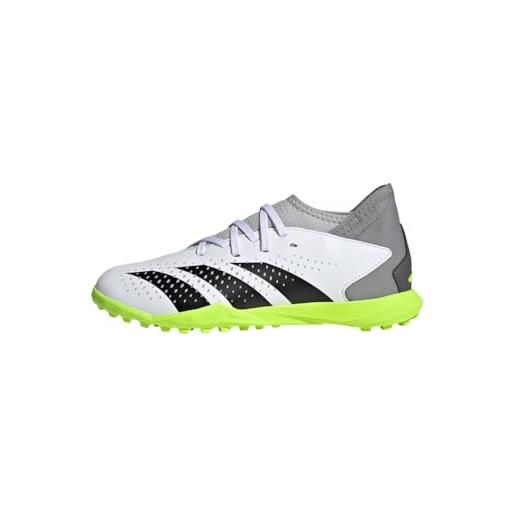 adidas predator accuracy. 3 turf boots, scarpe da calcio, ftwr white/core black/lucid lemon, 38 2/3 eu