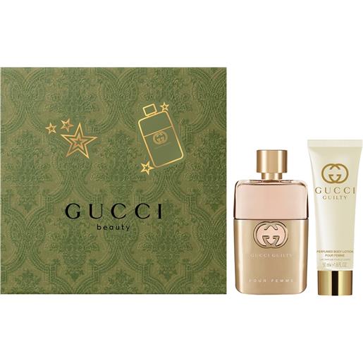 Gucci guilty pour femme eau de parfum - edp 50 ml + lozione corpo 50 ml
