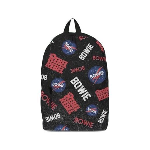 David Bowie astro classic backpack/rucksack, black - 43cm x 30cm x 15cm - officially licensed merchandise