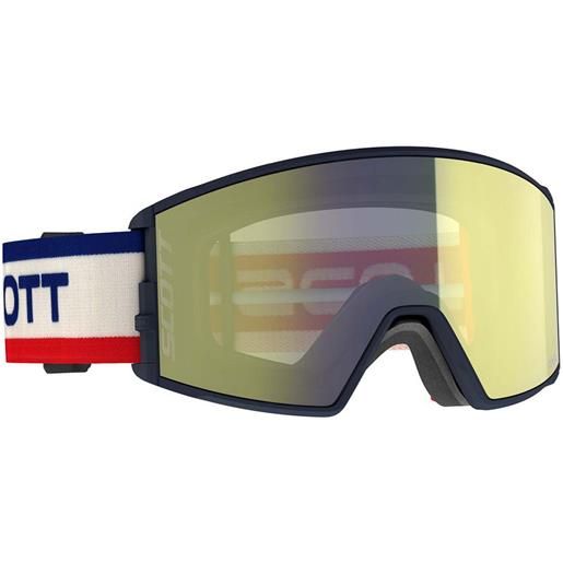 Scott react ski goggles beige amplificator yellow chrome/cat2