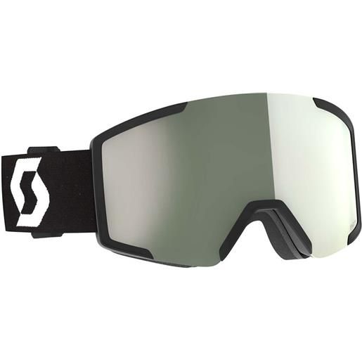 Scott shield amp pro ski goggles nero amplificator pro white chrome/cat2