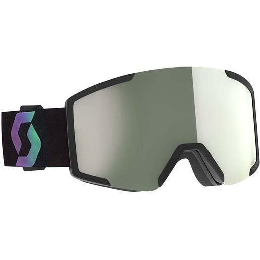 Scott shield amp pro ski goggles+extra lens nero amplificator pro white chrome/cat2