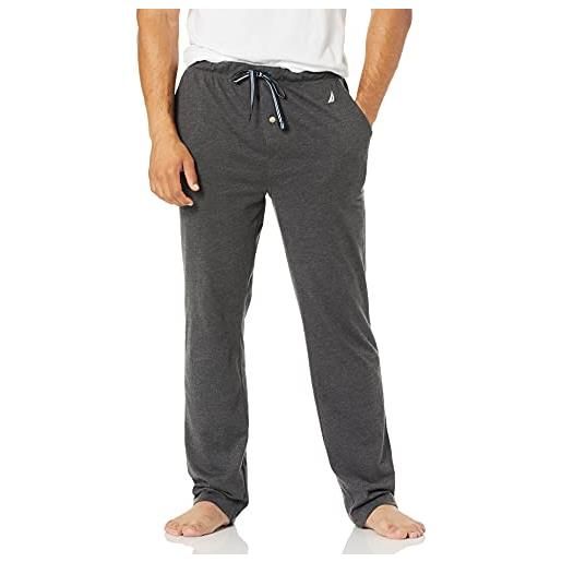 Nautica soft knit sleep lounge pant pantalone del pigiama, carbone, xl uomo