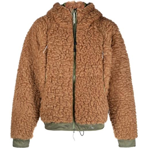 ROA giacca in felpa con zip - marrone