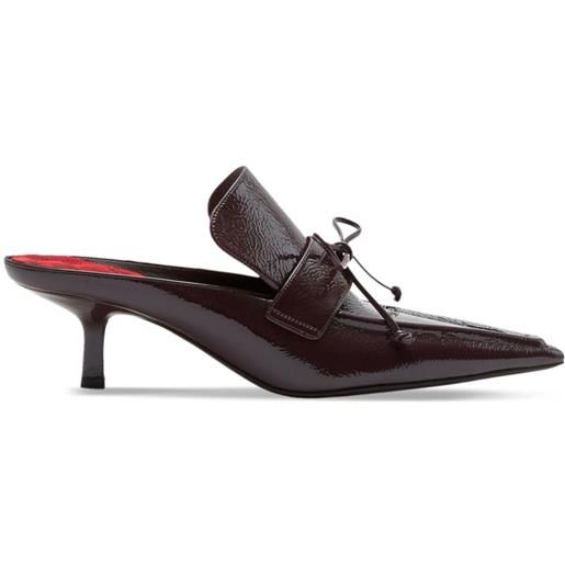 Burberry mules storm in pelle - rosso