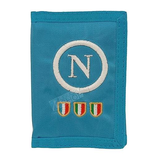 LIGUORO SHOP portafoglio calcio napoli campione d'italia 3° scudetto prodotto licenza ufficiale enzo castellano azzurro