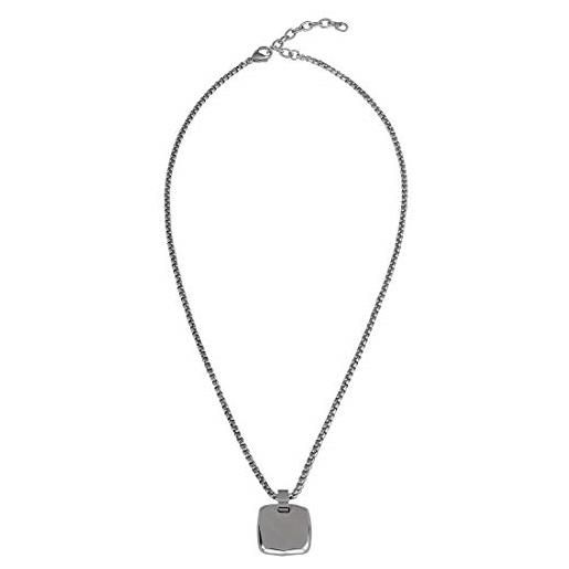 Breil - collana in acciaio collezione b seal con pendente per uomo
