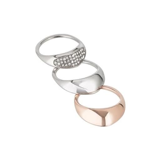 Breil anello donna collezione amazzone con pietre multiple in crystal jewellery