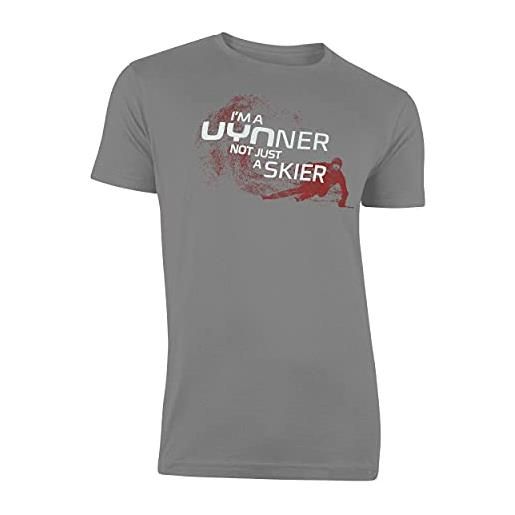 UYN uynner club skier t-shirt, maglietta unisex-adulto, rosso pompei, xs