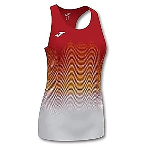 Joma sport, shirt unisex, rosso-bianco, 2xs
