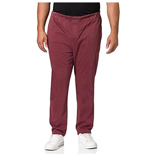 7 For All Mankind jogger chino luxe performance sateen burgundy pantaloni, red, xx-large uomo