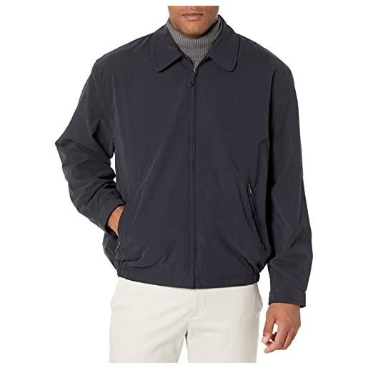 London Fog - giacca da golf da uomo con cerniera frontale color auburn (taglie normali e grandi) - grigio - medium