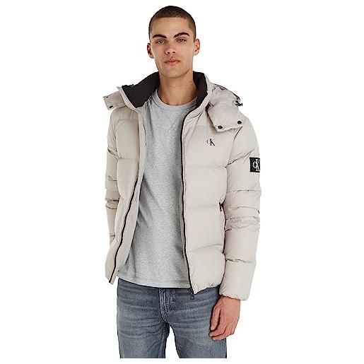 Calvin Klein Jeans piumino uomo essentials down giacca invernale, beige (porpoise), xxl