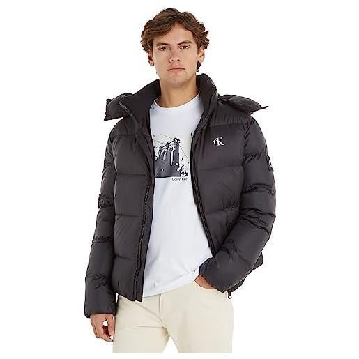 Calvin Klein Jeans giacca uomo essentials non down logo giacca invernale, bianco (ivory), xxl