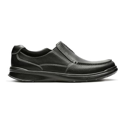 Clarks cotrell free, mocassino uomo, nero oily lea, 45 eu