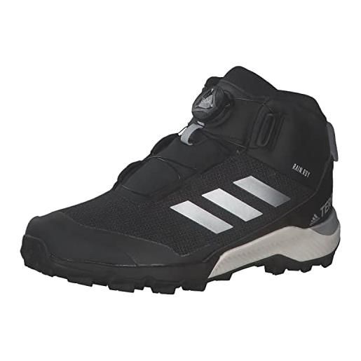 adidas terrex winter mid boa, sneakers unisex - bambini e ragazzi, core black/silver met. /core black, 31 eu