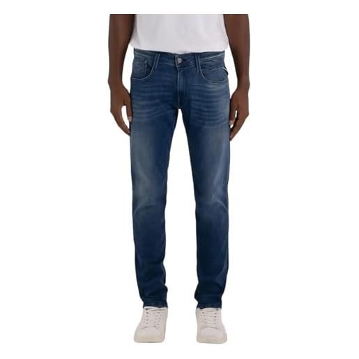 REPLAY m914y power stretch, jeans uomo, medium blue 009, 30w / 30l